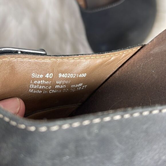 Dansko Britney Black Burnished Nubuck Mary Jane Mules Clogs. Sz 40/9.5-10 - Picture 5 of 8